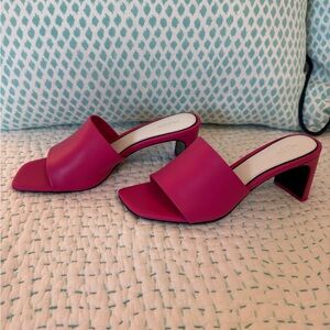 Rag & Bone Pink Block Heel Sandals